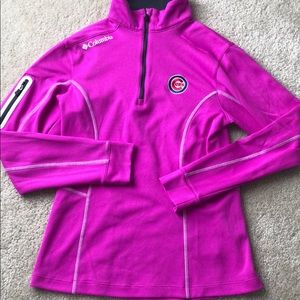 NWOT Columbia Chicago Cubs Quarter Zip